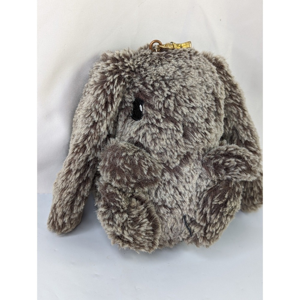 Brown Rabbit Keychain Plush 6 Inch Lop Ears Stuffed Animal Toy‎